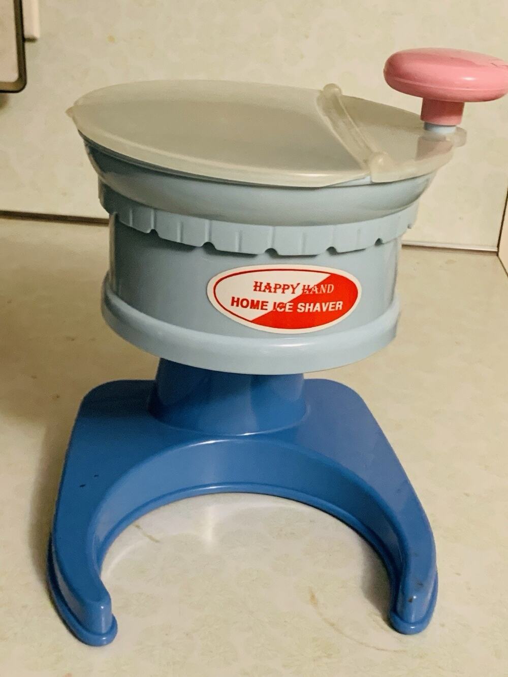 Vintage Happy Hand Home Ice Shaver Manual Ice Shaver Machine Made In Korea